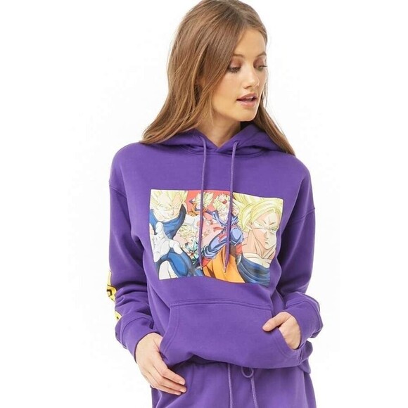 Dragon Ball Z Anime Graphic Pullover Hoodie Sweatshirt Unisex Size Medium - Picture 8 of 8